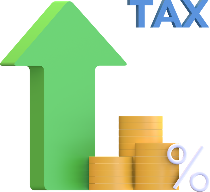 high tax price icon illustration